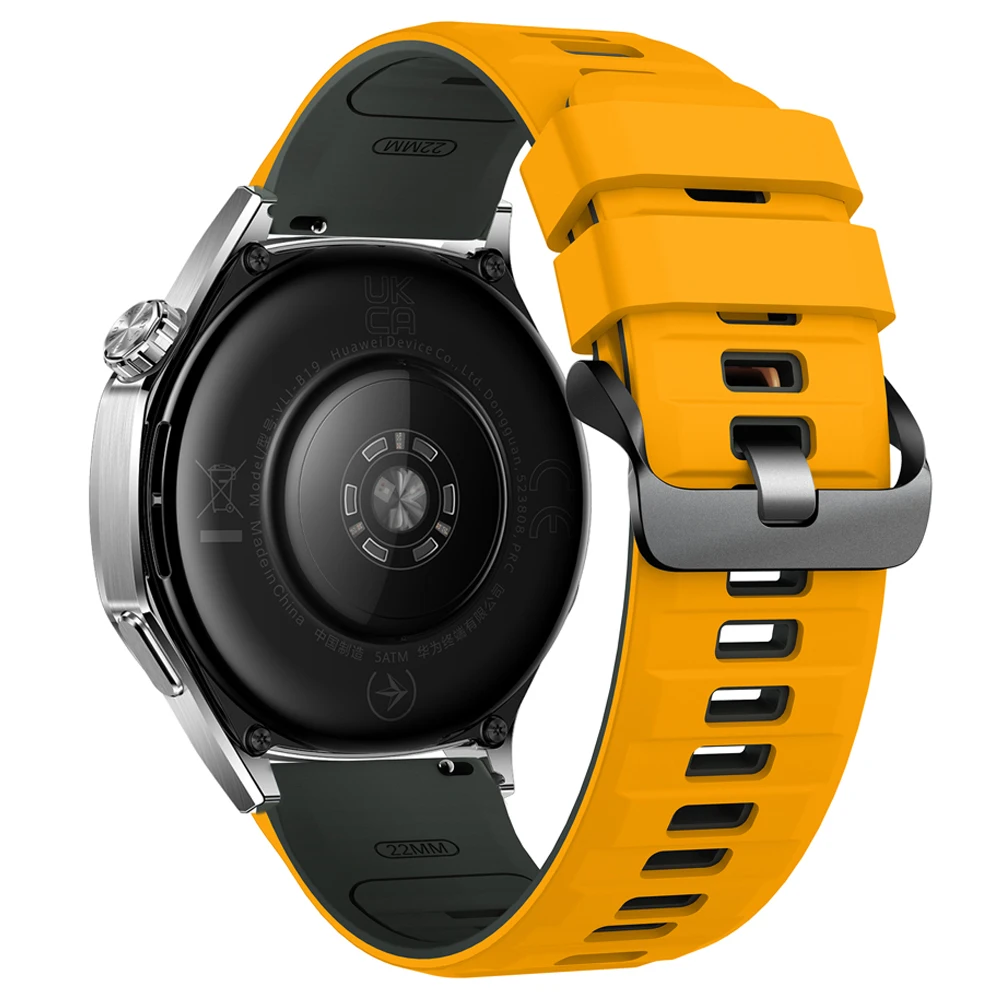 Breathable 22mm Silicone Watch Strap - Premium Sports Band Bracelet