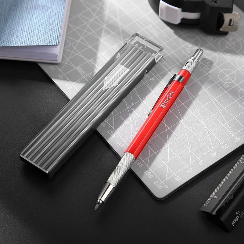 Welders Pencil 12PCS Silver Streak Refills Metal Marker Mechanical Welding Pencil Pipefitters Fabrication