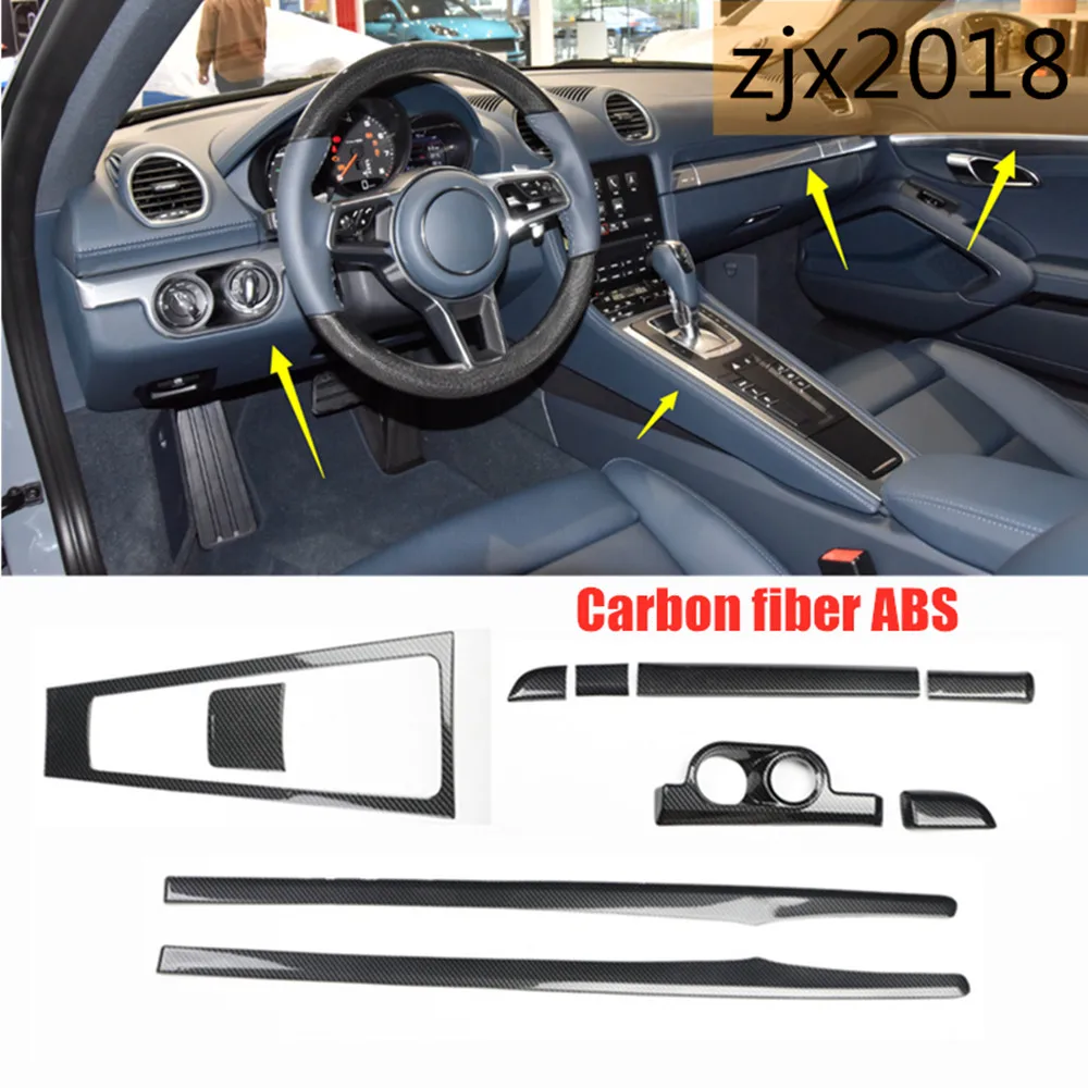 8Pcs Carbon Fiber ABS Door Switch Panel Covers – For Hyundai Elantra CN7 N Line 2021-2024 Interior Upgrade
