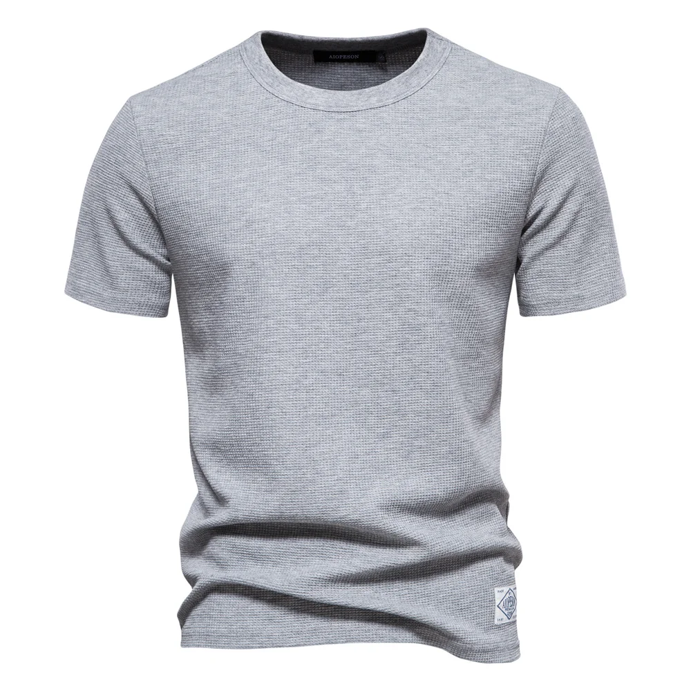 Tシャツ・カットソー IONSEOUL Spray Gradation Waffle T Shirt (2color) 4JH092 セール】Geometric Skyline Drawcord T-Shirt / ジオメトリック