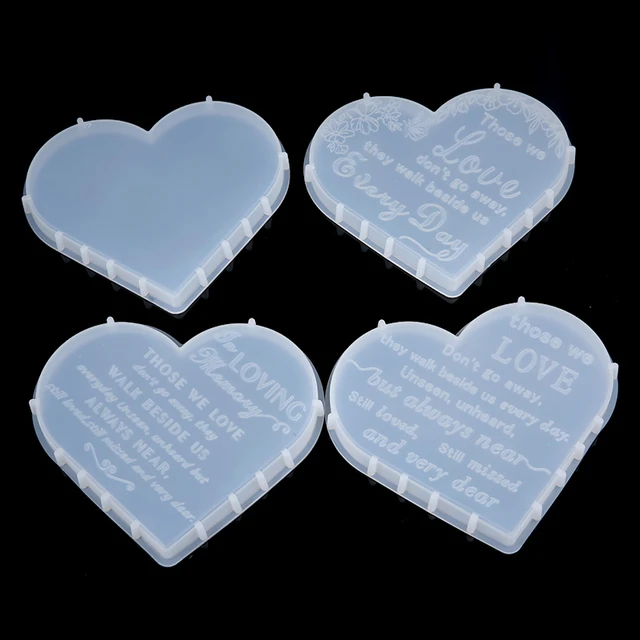 Heart Resin Shaker Mold Silicone  Epoxy Resin Silicone Mold Heart - Resin  Mold Diy - Aliexpress
