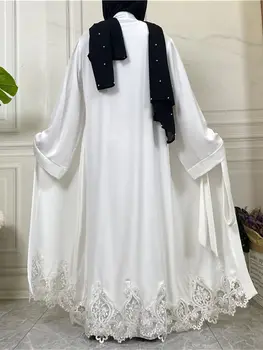 Ramadan Open Kimono Cardigan Abaya Dubai Arabic Turkey Islam Muslim Dress Abayas For Women Caftan