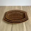 Hand-Woven Breakfast Bread Tray Food Plate Serving Display Basket Rattan Storage Tray Fruit Vegetable Cake Wicker Basket 2