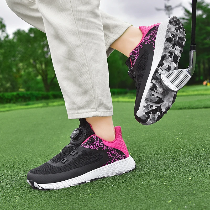 Professional Golf Shoes for Men and Women, Spikeless, Golf Trainers, Outdoor Footwears, Sports Sneakers