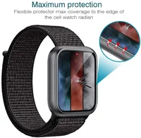 Protecteur d'écran pour Apple Watch, Film de protection en verre HD, iWatch 6, SE, 5, 4, Série 7, 8, 44mm, 40mm, 45mm, 41mm, 38mm, 42mm 2