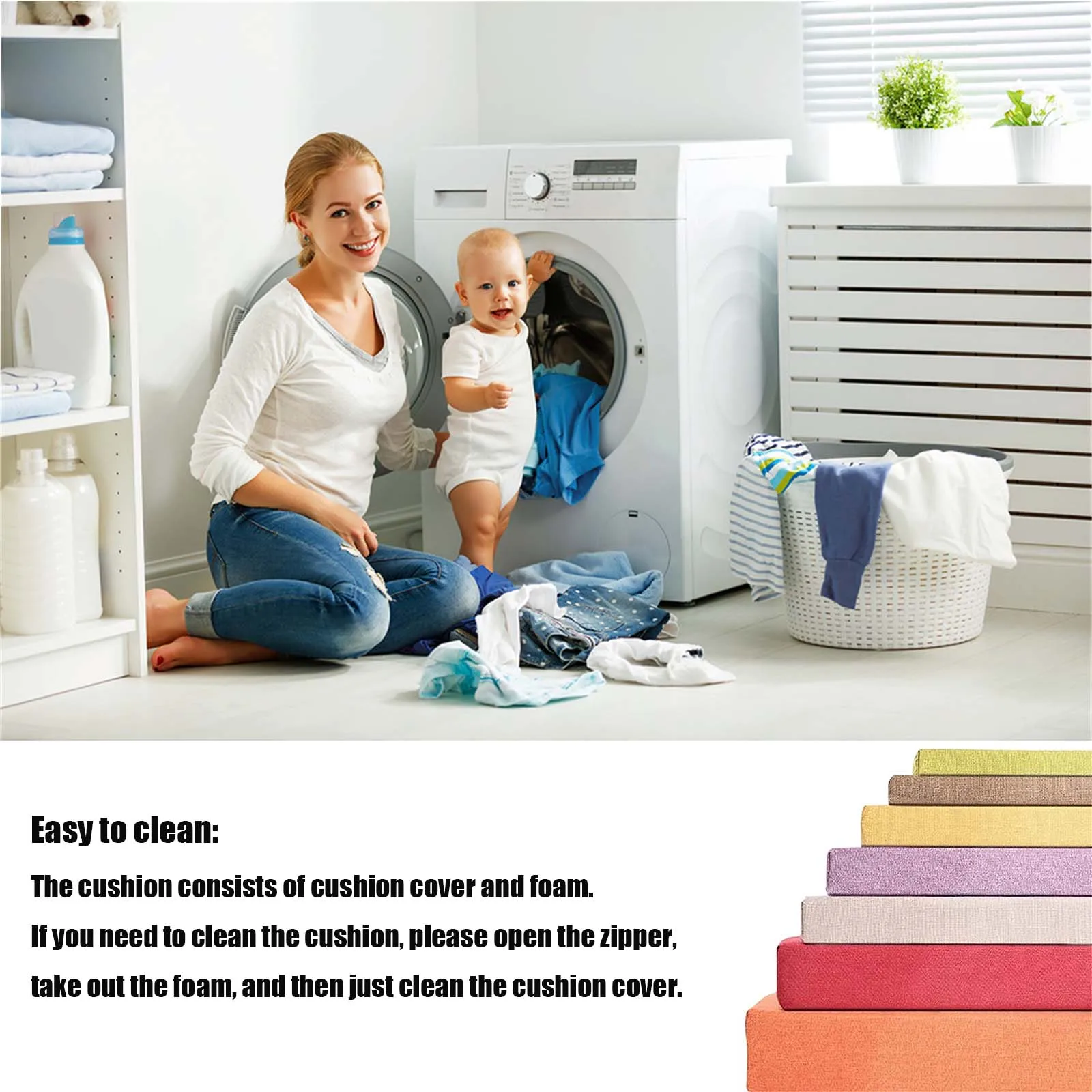 Custom Bench Cushion with Locks And Buckles Long Mattress Sofa Chair Seat Pad Decor Garden Shoe Box Bay Window Pad Swings Pillow - Image 6