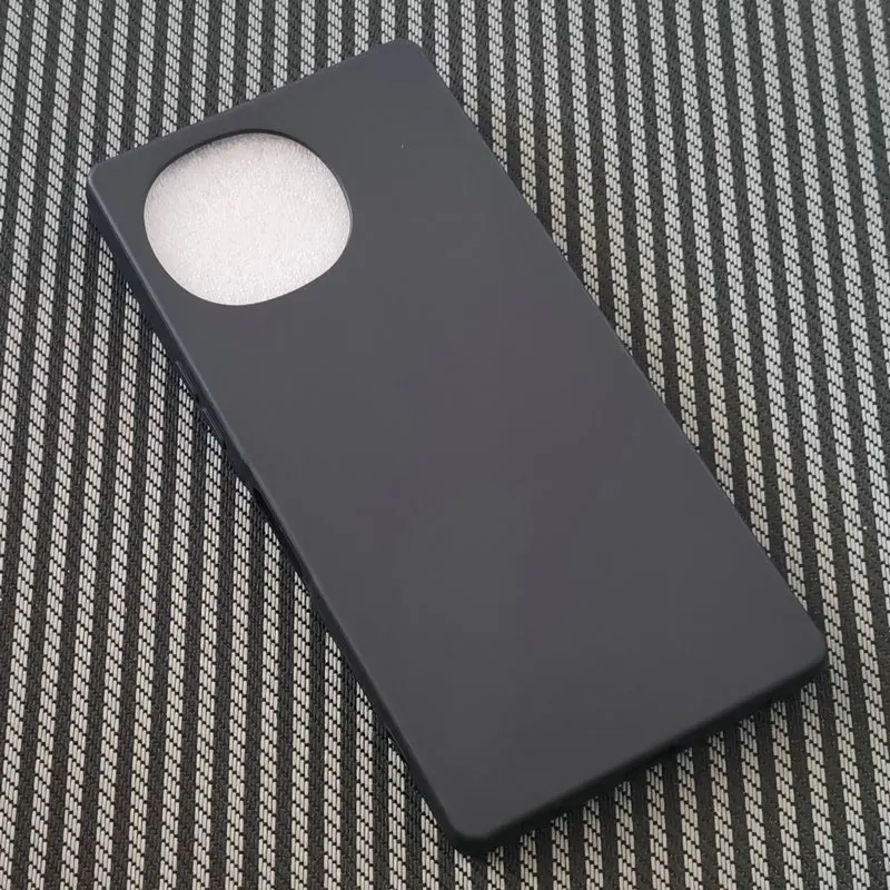 Black Frosted TPU Silicone Matte Phone Case Back Cover
