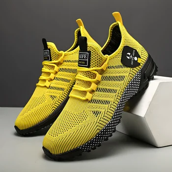 2024 Fashion Men's Sneakers Breathable Mesh Casual Shoes Comfortable Non Slip Outdoor Running Shoes for Men High Quality Sneaker 1
