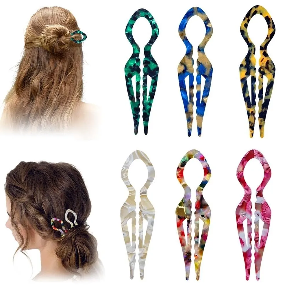 Hairstyle Tool Hair Accessories French Hair Pins Headbands V-Shaped Hair Clips Headwear Geometric Design Hairpins