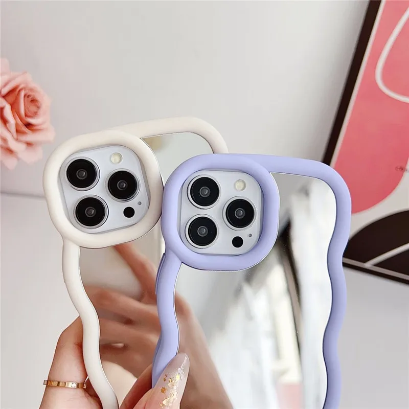 Coque de téléphone Candy Mirror pour Samsung Galaxy A52 A72 A51 A05 A11 A21S A31 A32 A12 A13 A23 A10 A50 A30 Housse en silicone souple_voghion.com