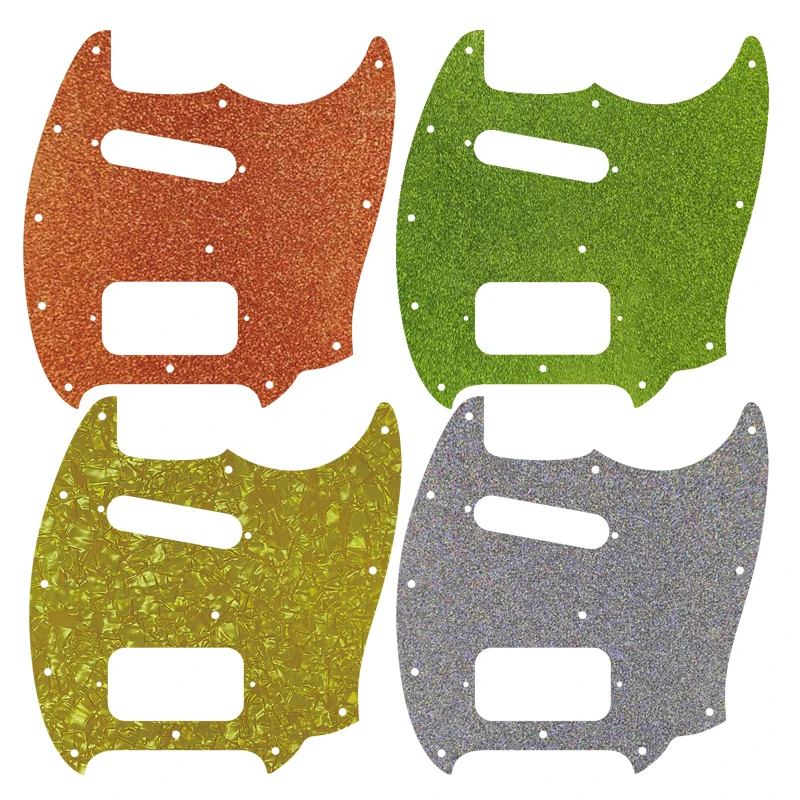 

Xinyue Guitar Parts For FD US 11 Scwer Holes Mustang SH Guitar Pickguard With Singe Pick And Humbucker Scratch Plate Many Colors