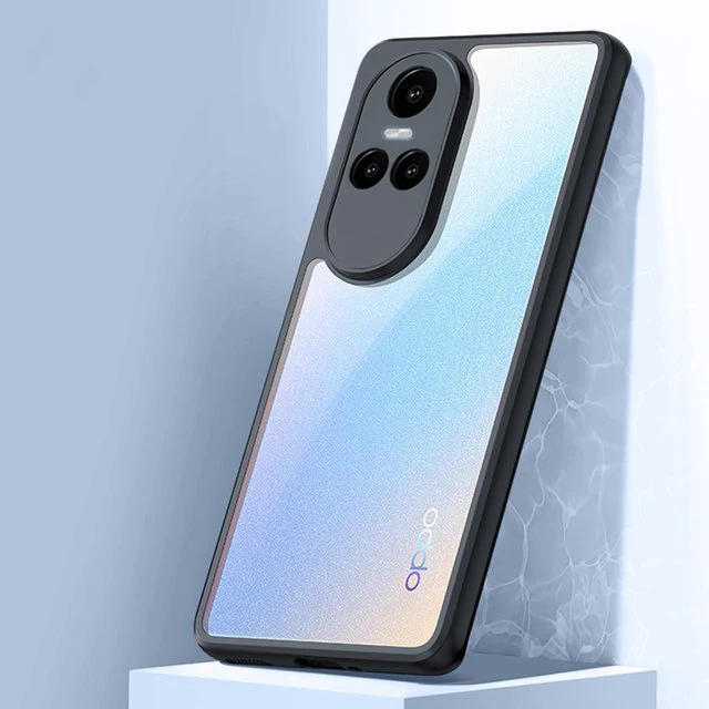 

Clear Case For OPPO Reno 10 Case For OPPO Reno 10 Cover Funda Hard PC TPU Edge Shockproof Shell Back Bumper Reno 10