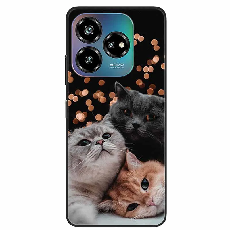 ZTE Blade V60 Design Black Soft TPU Silicone Back Cover - Sleek Protective Phone Case
