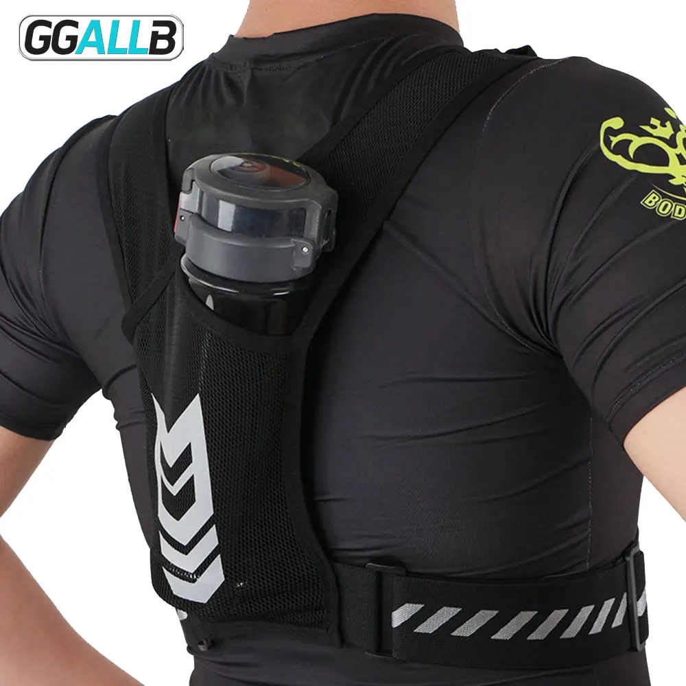 Running Vest 1pc Running Vest Phone Holder Men Women Waterproof Cell Phone Key Pouch Reflective Hydration Train Free Workout Gear