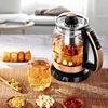Portable Water Kettle Health Glass Kettle 1.2L Tea Maker Electric Teapot Insulation Electric Water Cooker Water Boiling Pot 220v 4