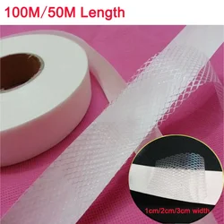 Double - Sided Fabric Adhesive Tape for DIY Sewing and Quilting Projects (100m and Width 1cm)