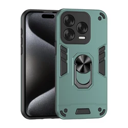 Durable Military Grade Shockproof Case with Ring Stand Holder and Protective Design for ZTE Blade V70 Vita (Green)