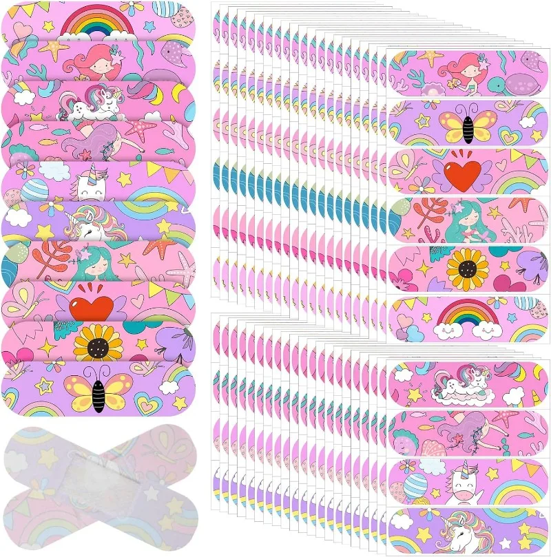 50pcs/set Cartoon Band Aid Cute Plasters for Kids Wound Dressing Patch First Aid Strips Adhesive Bandages Waterproof Woundplast 5