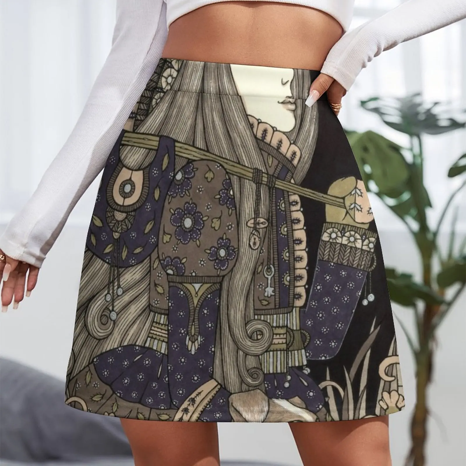 Naivus - The Fool Mini Skirt Clothing female korean style skirt night club outfits