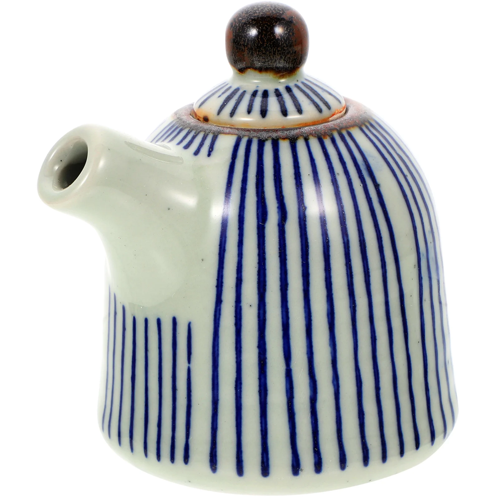 Dispenser Oil Bottle Ceramic Sauce Vinegar Soy Olive Japanese Pot