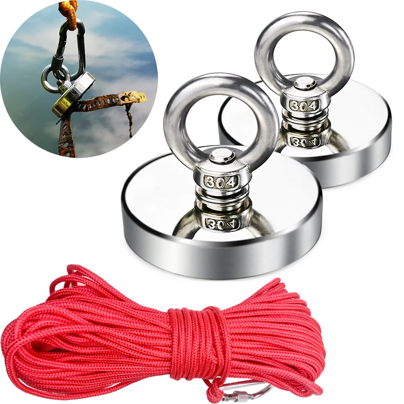 Neodymium Fishing Salvage Magnets Hooks  Neodymium Magnet Magnetic Fishing  - 9-430kg - Aliexpress