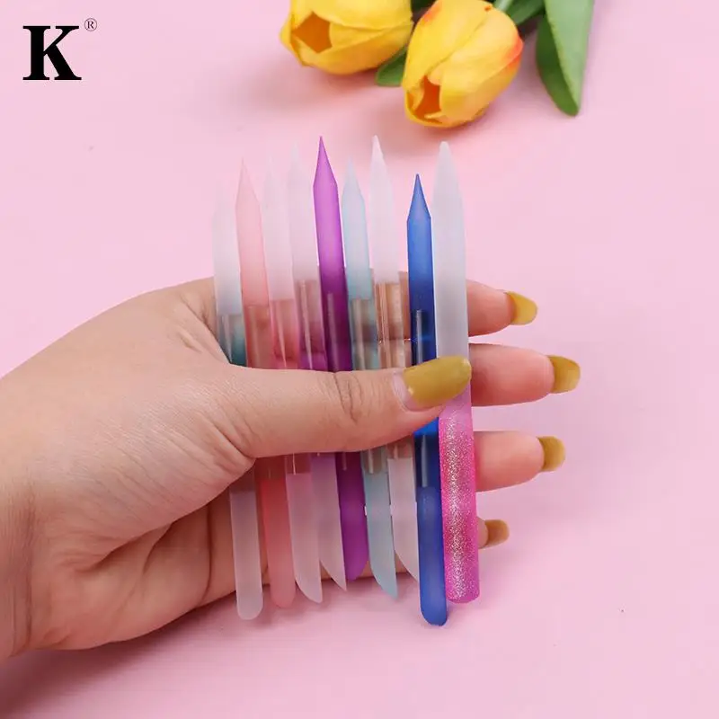 Glass Cuticle Pusher Nail Manicure Stick Professional Precision Filing Cuticle