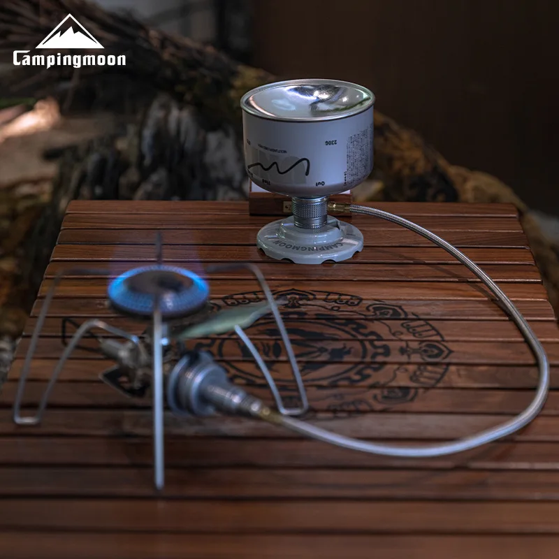 CAMPINGMOON Outdoor Stove Gas High Pressure Threaded Extension Pipe Extension Line Gas Tank Connection Line