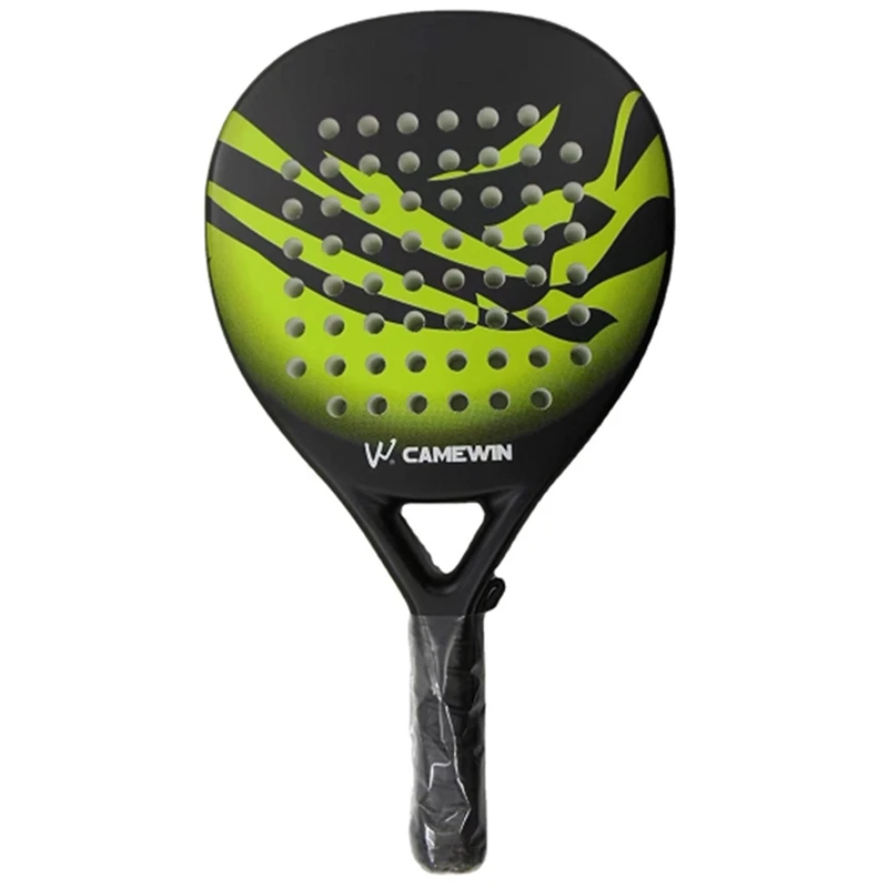 

NEW-CAMEWIN Tennis Racket Carbon Fiber Rough Surface High Balance With Soft Memory Padel Paddle Beach Racket Professional Carbon