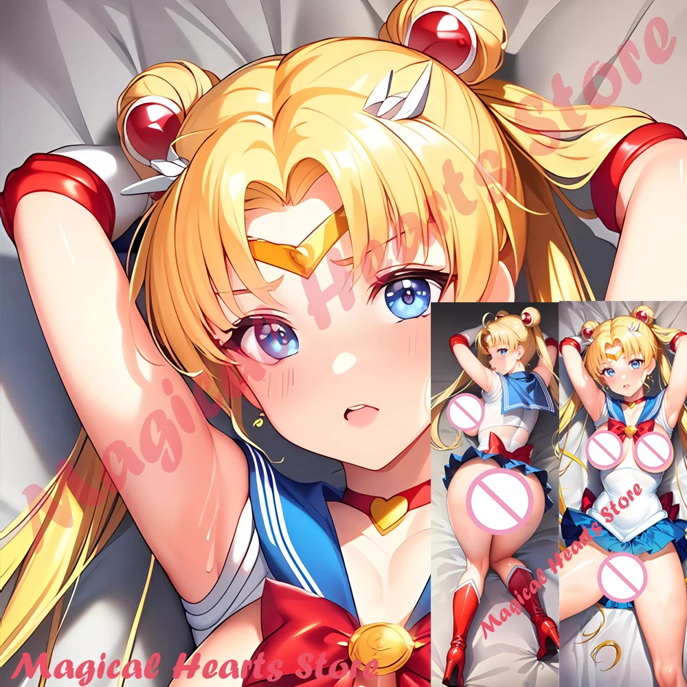

Dakimakura Anime Moon girl Double Sided Print Life-size Body Pillow Cover