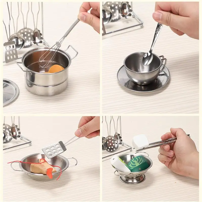 Funny Kitchen Utensils Toy Diy Pretend Playset Shovel 8pcs For Kids Cookware  - Kitchen Toys - AliExpress