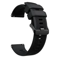 Premium Sports Silicone Watchband - Durable Replacement Wristband - 22mm Venu 2 (Black)