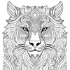 ANIMAL MANDALA Patterns Coloring Book for Adults Cute Drawing Book Perfect Gift for Party and Birthday 4