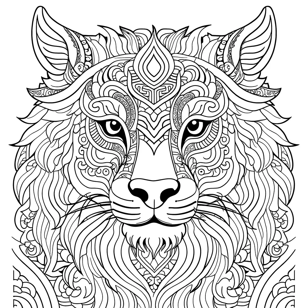 Animal Mandala Patterns Coloring Book for Adults Cute Drawing Book Perfect Gift for Party and Birthday 5