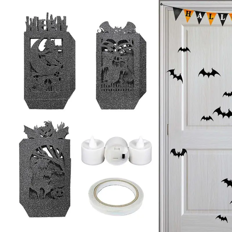 

Halloween Paper Lantern Halloween Pumpkin Light Decoration Halloween Spooky Pumpkin Decorate LED Ornaments For Outdoor Garden