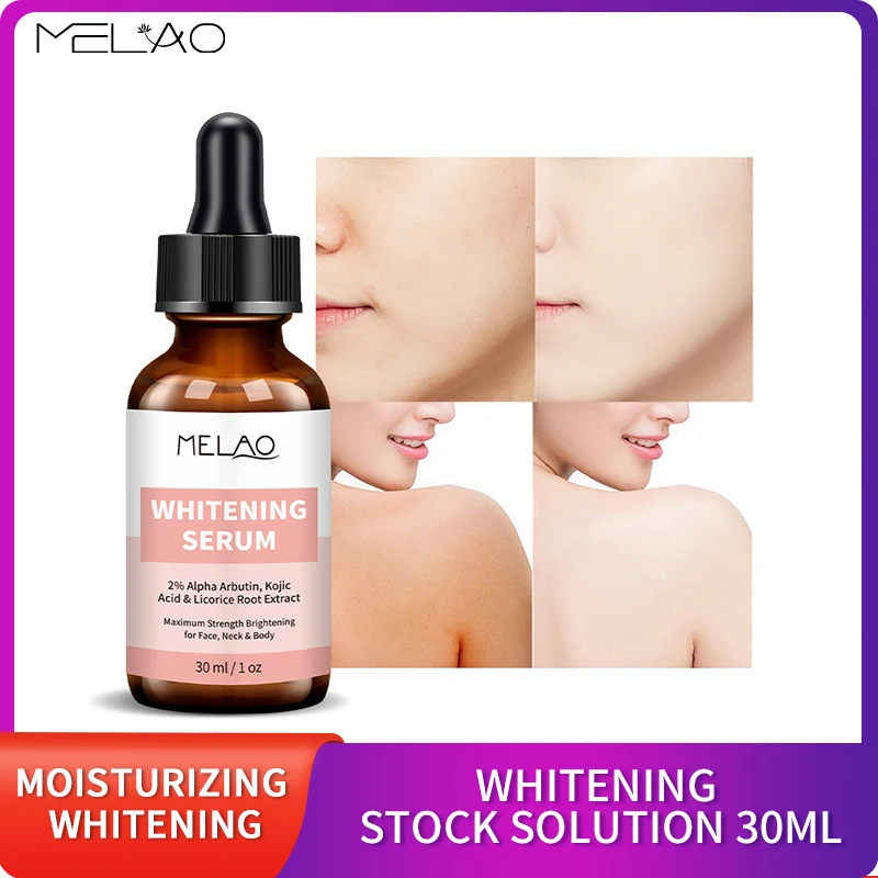 

Melao Natural Hyaluronic Acid Whitening Serum for Face Whitening Brightening Moisturizing Vitamin E Skin Care Essence 30ml