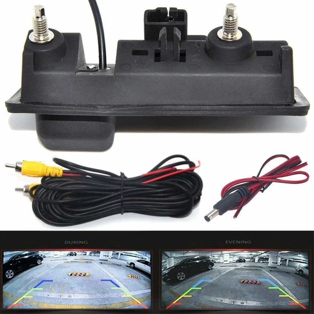 아우디 A3 A4 A5 A6 A7 Q3 Q5 Q7, 폭스바겐 MK2 MK6, 파사트 B6 B7 B8용 차량 트렁크 손잡이 후방 카메라 (CCD CVBS 후방 카메라)