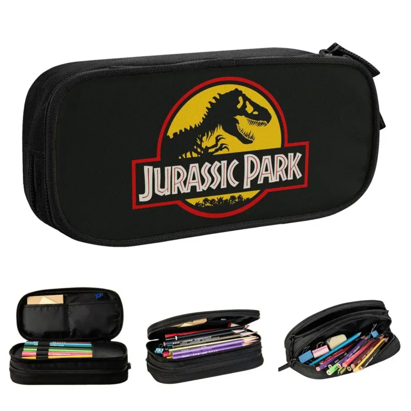

Ancient Animal Jurassic Pencil Case Fun Park Giant Dinosaur Pen Bag Student Big Capacity School Supplies Gifts Pencilcases