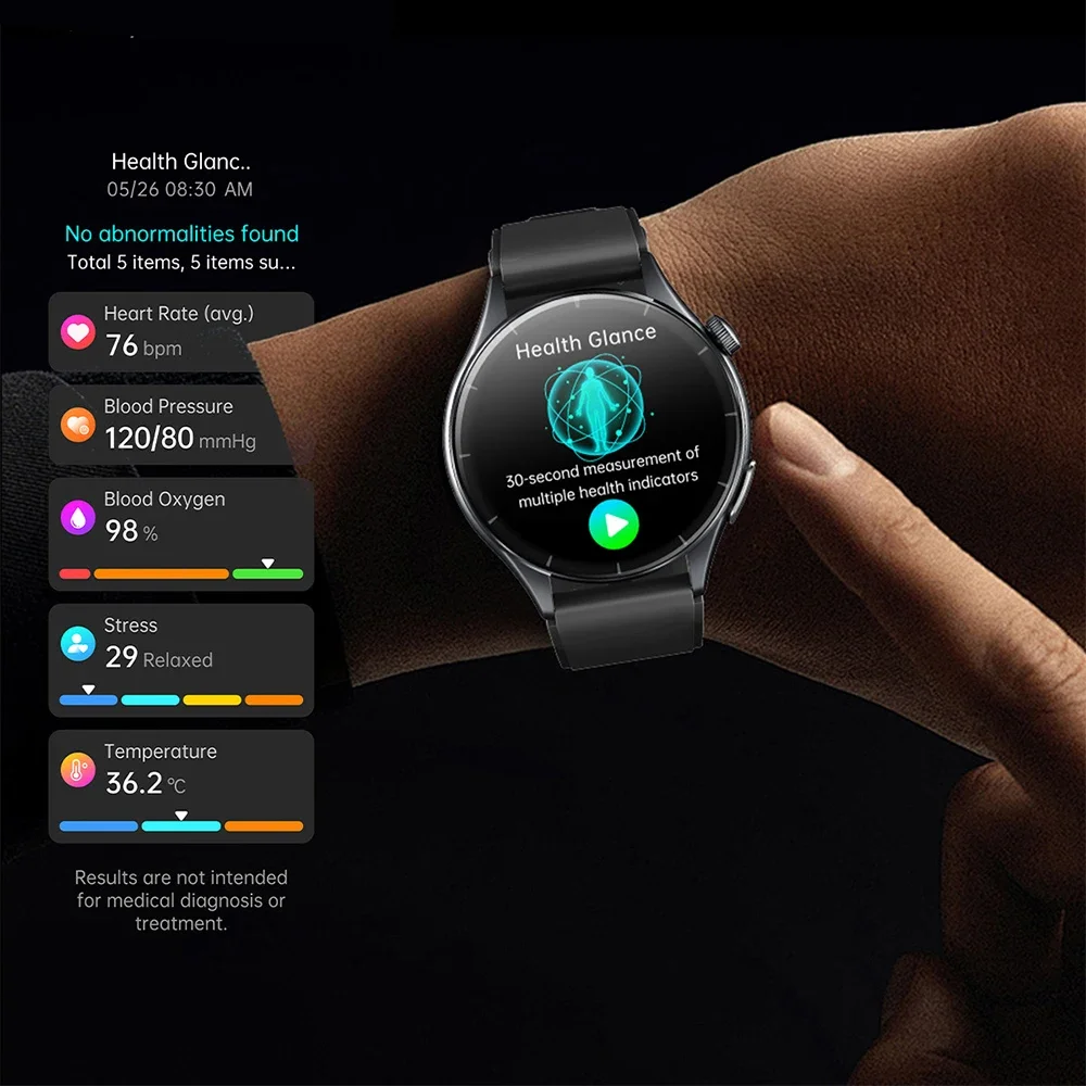 2025 New Health Analysis ECG+PPG Smart Watch Body Fat Uric Acid Blood Pressure Heart Rate Tracker NFC Smartwatch For Android IOS 2
