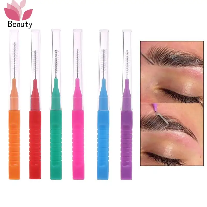 

10 Pcs Mini Eyebrow Brush Disposable Brow Perm Brush Brow Lift Tool Eyelash Cromb For Lash Accessories Beauty Makeup Tools