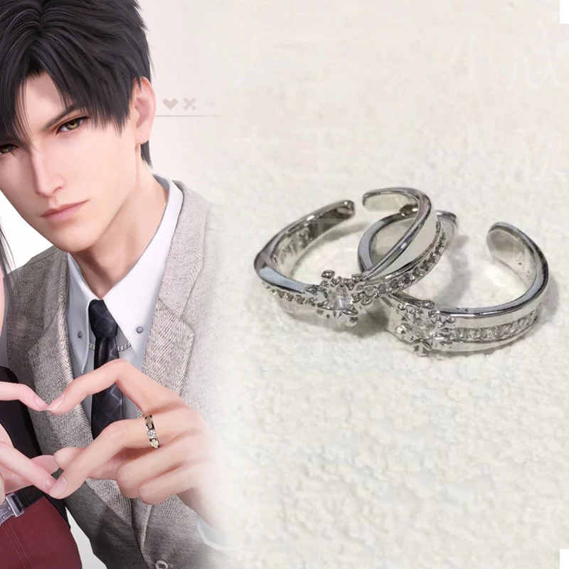 Gioco Love And Deepspace Rafayel Xavier Zayne Cosplay Ring Unisex Fedi Nuziali Regolabili Coppia Accessori Gioielli Regali