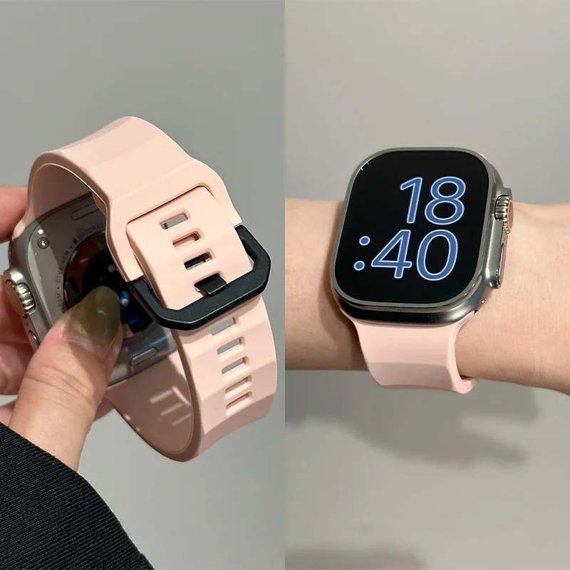 Sport Silicone Strap for Smartwatch - 49mm Flexible Watchband Bracelet