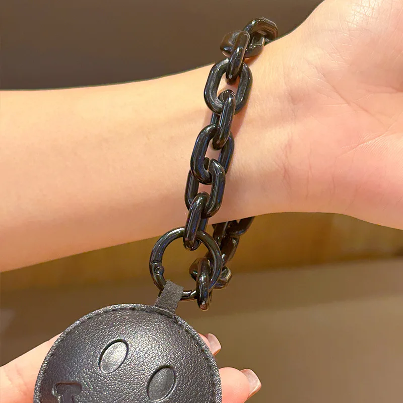 Dark Chain Ring Love Leather Yxdian-life Keychain Pendant