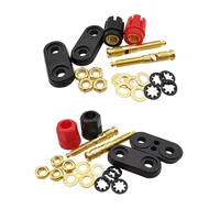 4MM Banana Plugs Socket Couple Terminals Red Black Connector Amplifier Terminal Binding Post Banana Speaker Plug Jack 5