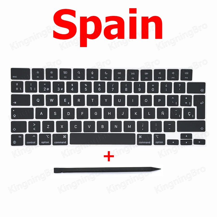 Laptop A2442 A2485 Keyboard Keys Keycaps US UK French Russian Spain Apple Macbook Pro M1 Retina 14" 16" Key Cap keyboard keycap laptop keyboard