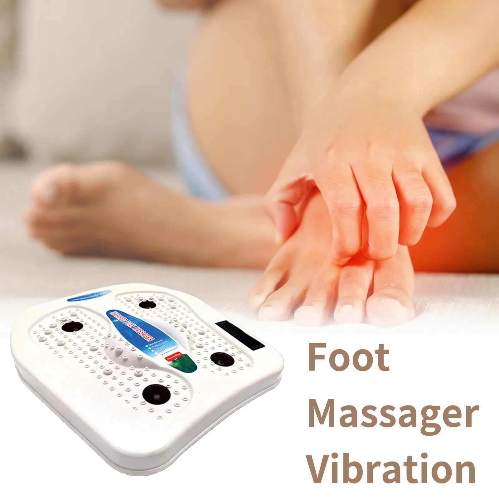 

Home Electric Sole Acupoint Massager Heating Infrared Physiotherapy Massager Sole Machine Vibrating Pedicure C2S0