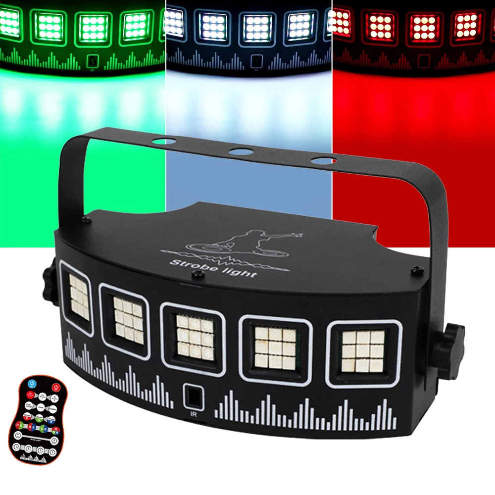 

Mini Strobe Party Light with Remote,USB Powered Timing Flashing Light,45Leds Super Bright LED Stage Strobe Lighting for DJ Disco