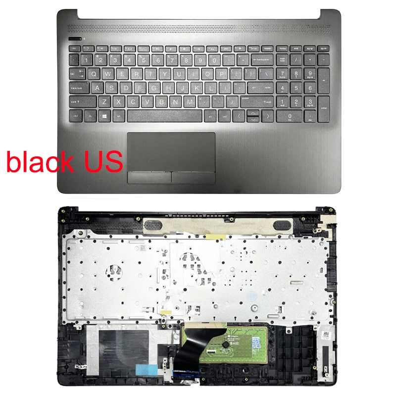For HP 15-DA 15-DB 15S-DR TPN-C135 C136 250 255 G7 15G-DX laptop upper cover keyboard palm rest case touchpad