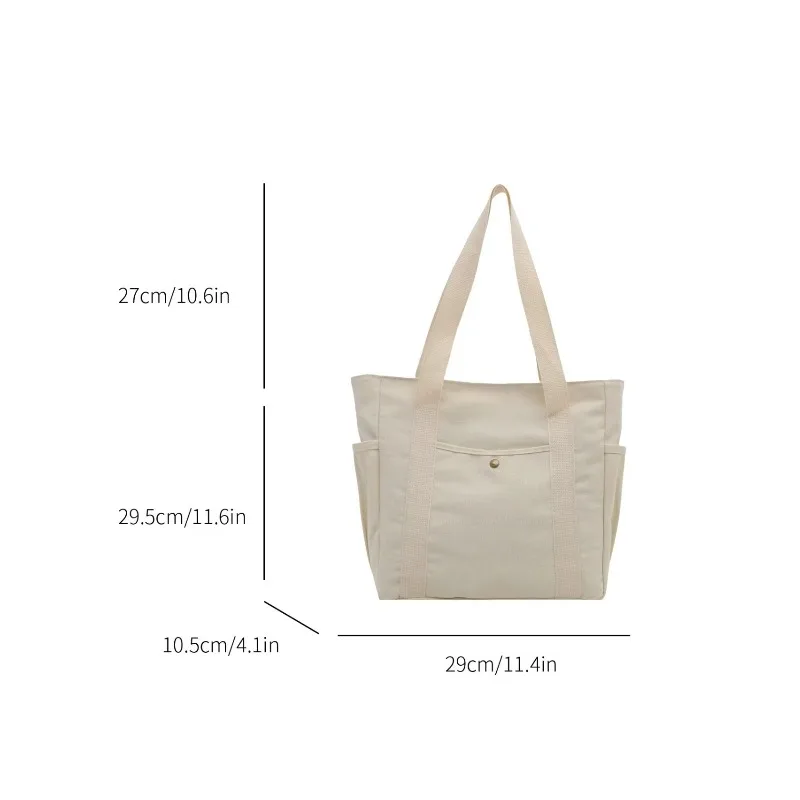 Spacious Canvas Tote Bag for Everyday Use - Stylish and Versatile