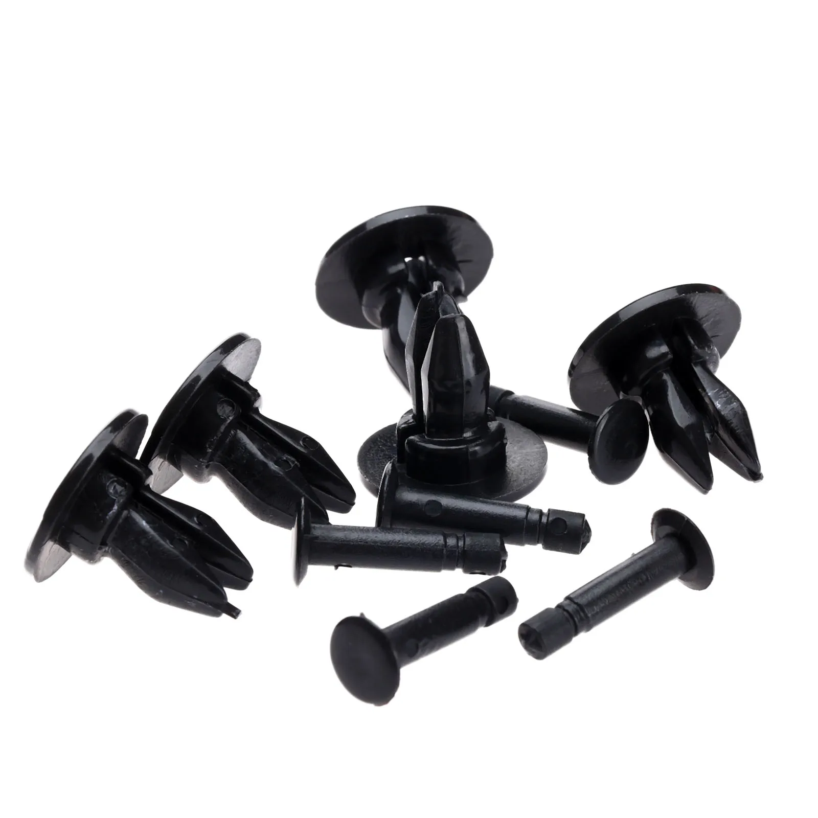 

50Pcs Plastic Auto Fastener Rivet Clip Car Bumper Fender Cover Door Trim Panel Clips 12.5mm Hole Push Type