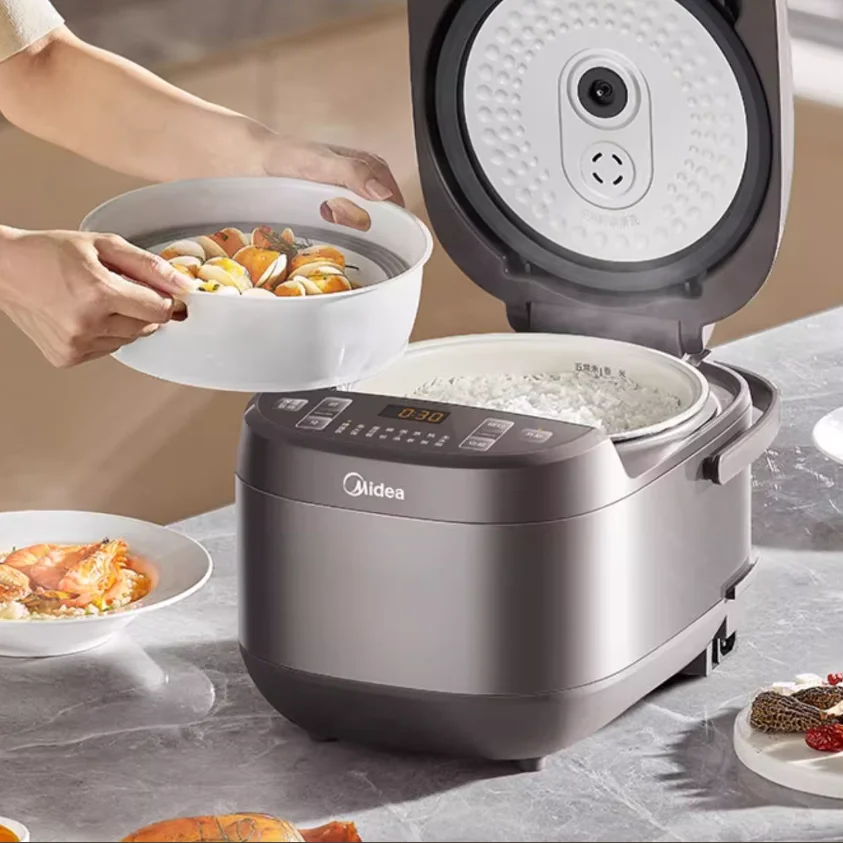 5L Non-Stick Ceramic Glazed Inner Pot Midea Rice Cooker, Household 5L Large Capacity 4L Electric Rice Pot Smart Model